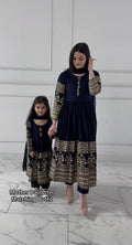 Trending New Đěsigner Mom-Daughter Combo Heavy Faux Georgette Gown Pant &amp; Dupatta Set*👗