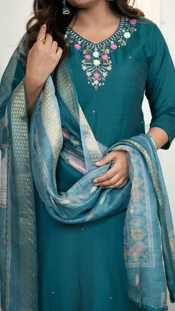 Launching New Designers Kurti Pent Dupatta Set