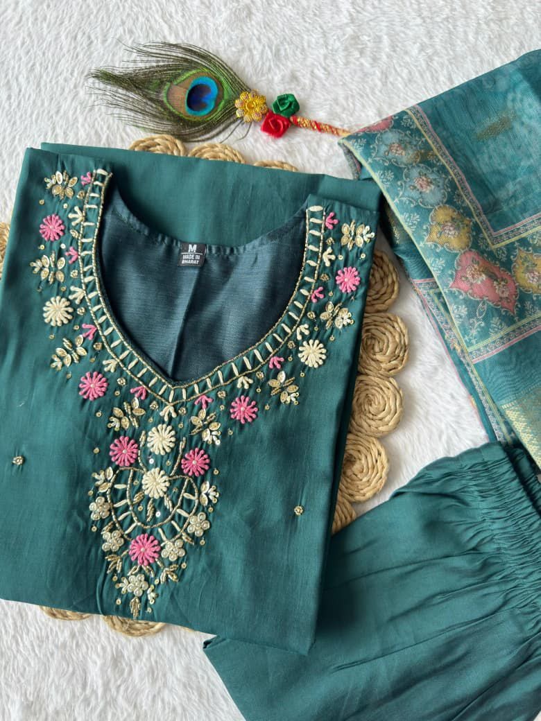 Launching New Designers Kurti Pent Dupatta Set