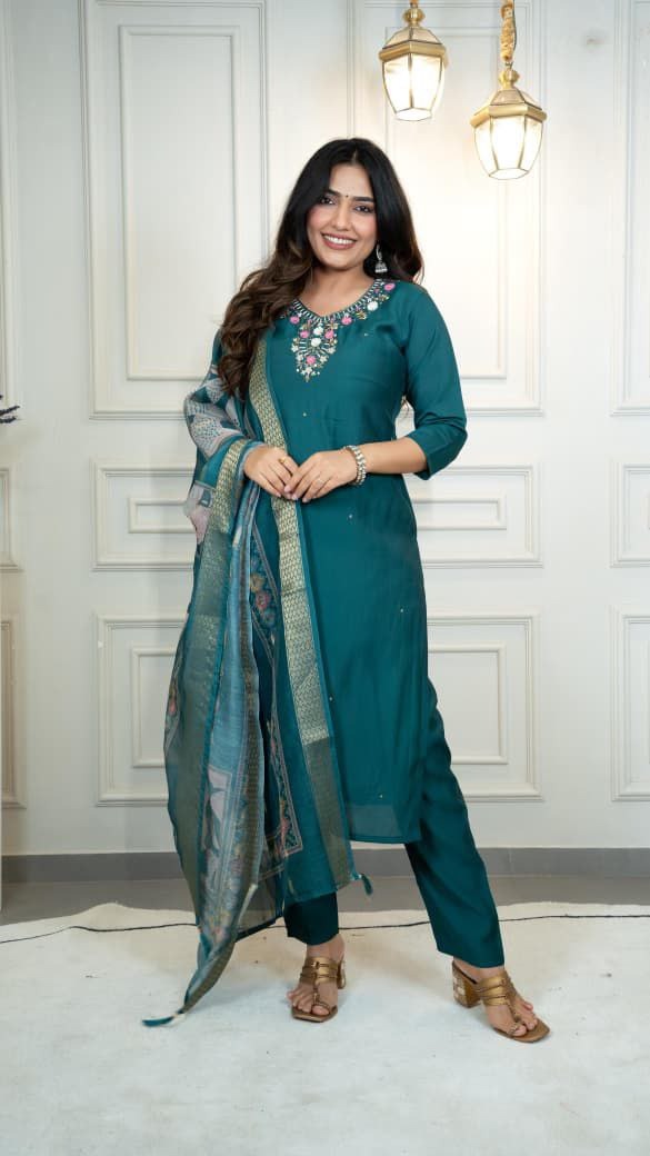 Launching New Designers Kurti Pent Dupatta Set