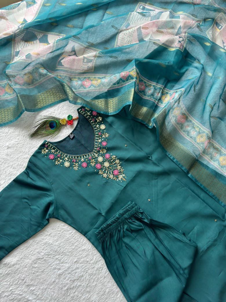 Launching New Designers Kurti Pent Dupatta Set