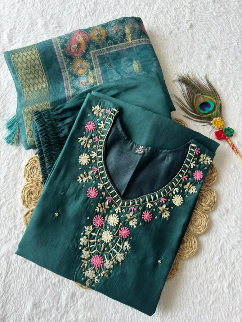Launching New Designers Kurti Pent Dupatta Set