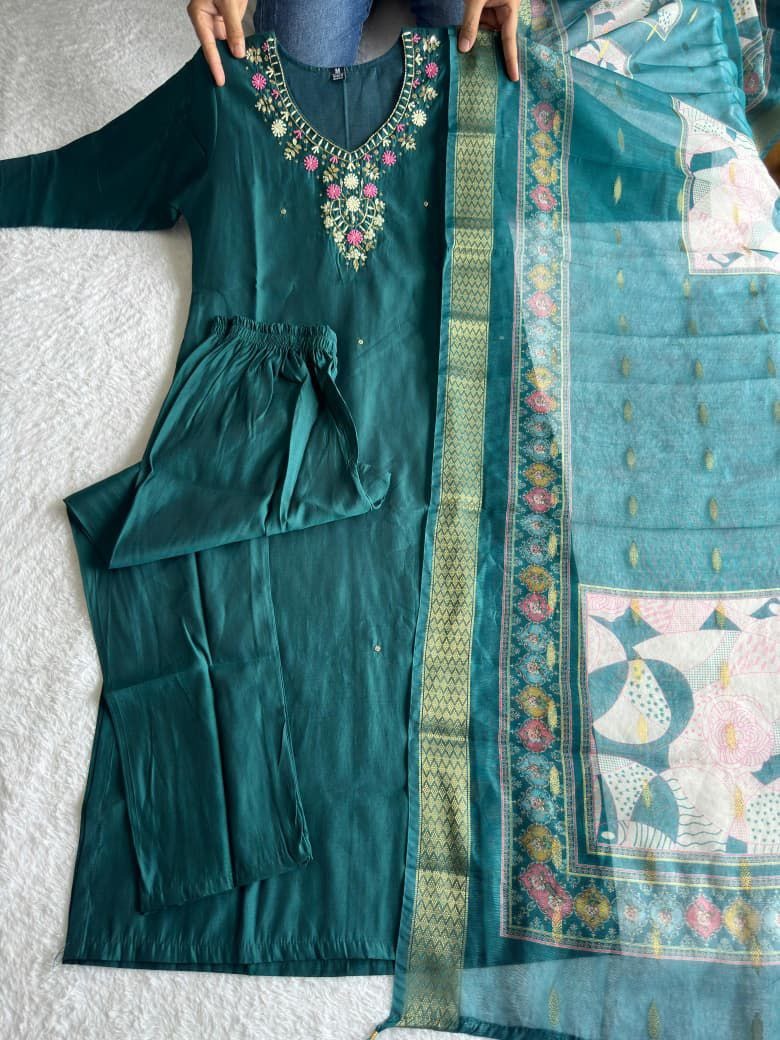 Launching New Designers Kurti Pent Dupatta Set